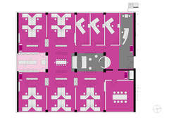 Atlantik Networxx_Umbau Büroflächen Martinsried_Grundriss Büro 2 Tröger Architekten München 4/14